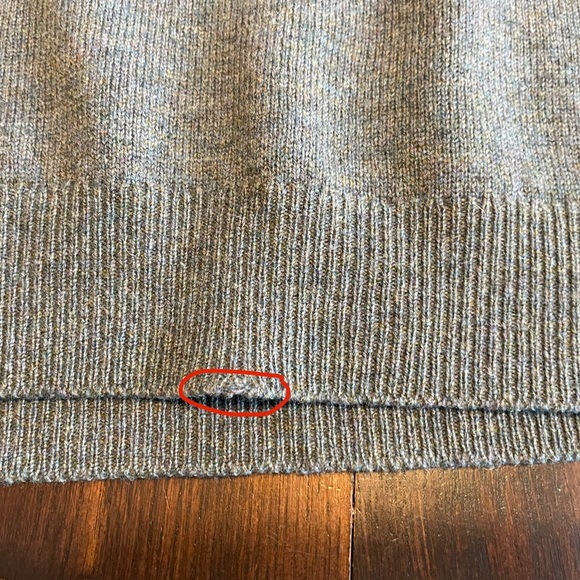 LL Bean Vintage 100% Wool Sweater Mens XL Gray Speckled V-Neck Made In Scotland - Picture 11 of 14
